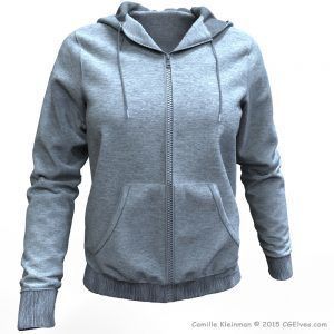 Marvelous Designer 3D Hoodie Clothing Model